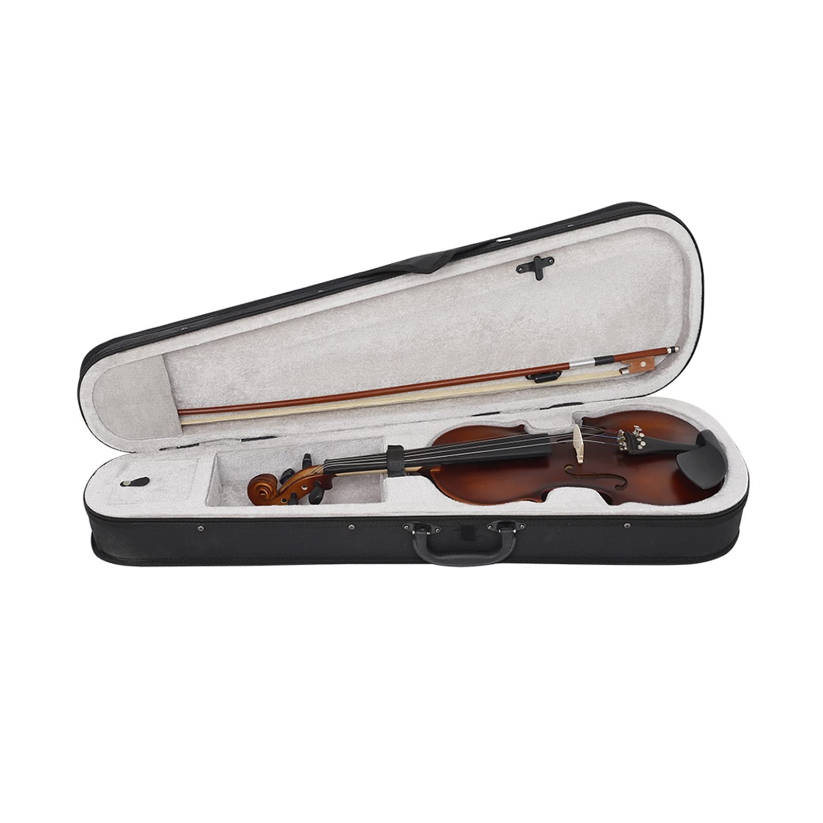 Violini Violino Opaco 4/4 Violino Acustico in Legno Massello Violino in Tiglio Strumento Musicale Professionale con Custodia per Principianti