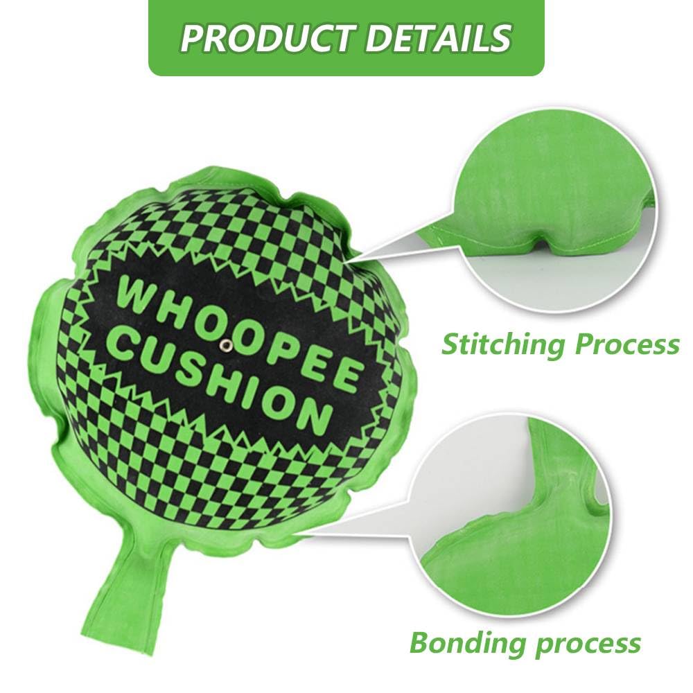 Henyall 4 Pcs Whoopee Cushion-Colour Sent at Random,Fart Cushion,Makes Fart Noise Trick Joke Toys,Party、Office Prank Kit - Image 3