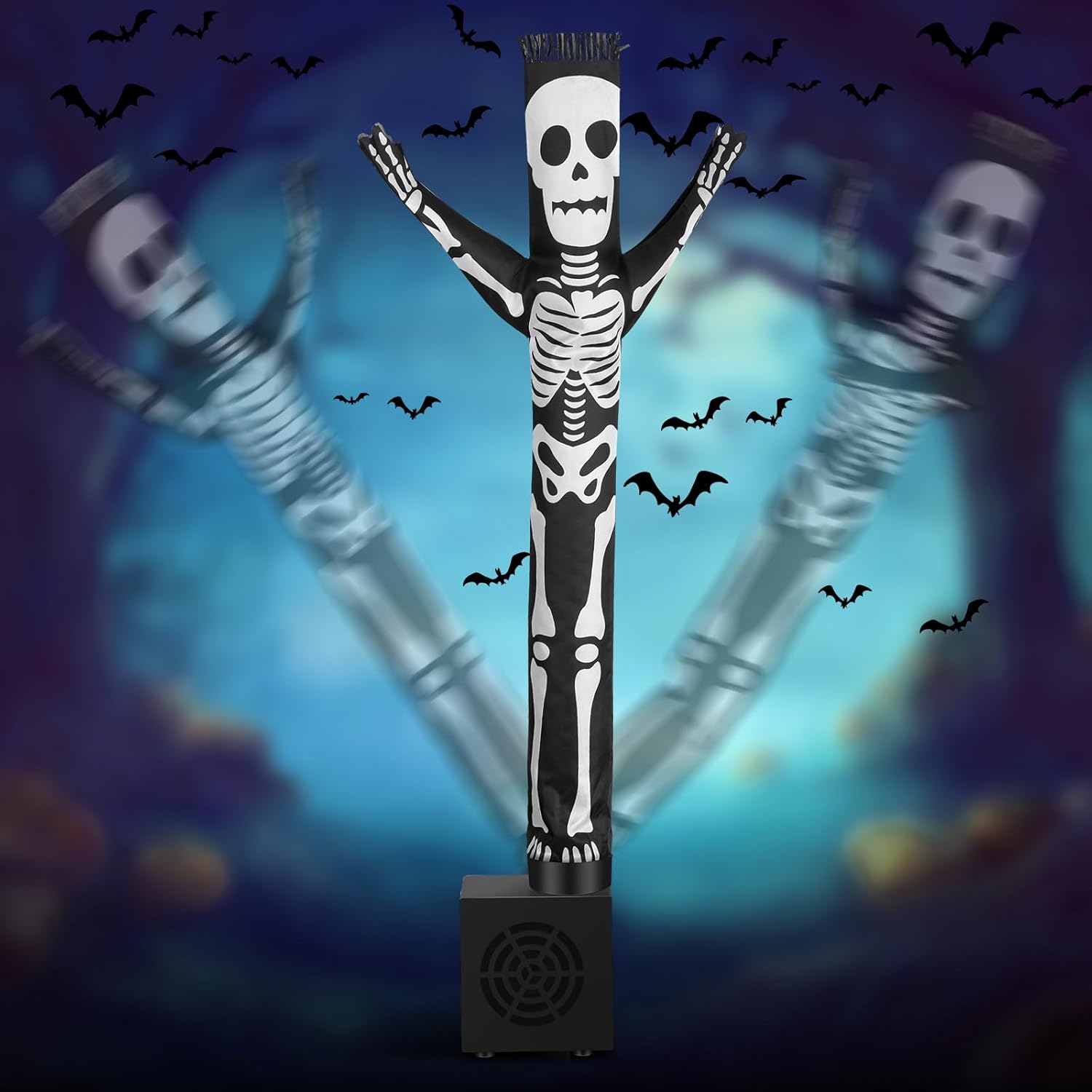 Poen Halloween Wacky Waving Mini Inflatable Tube Guy Skeleton Waving Dancing Tube Man with Blower Skeleton Halloween Horror Desktop Table Decor for Party Favors Gifts Poen Halloween Wacky Waving Mini Inflatable Tube Guy Skeleton Waving Dancing Tube Man with Blower Skeleton Halloween Horror Desktop Table Decor for Party Favors Gifts