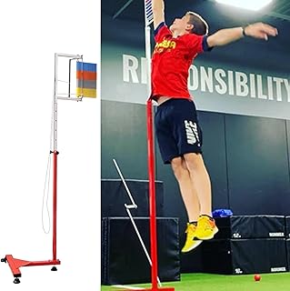 ENHEN Vertical Jump Tester Heavy Duty Volleyball Spike Trainer Machine, Stand Alone Jump Measurement Tester Training Aid Adjustable 4.6-9.2ft, Practice Spiking Skills