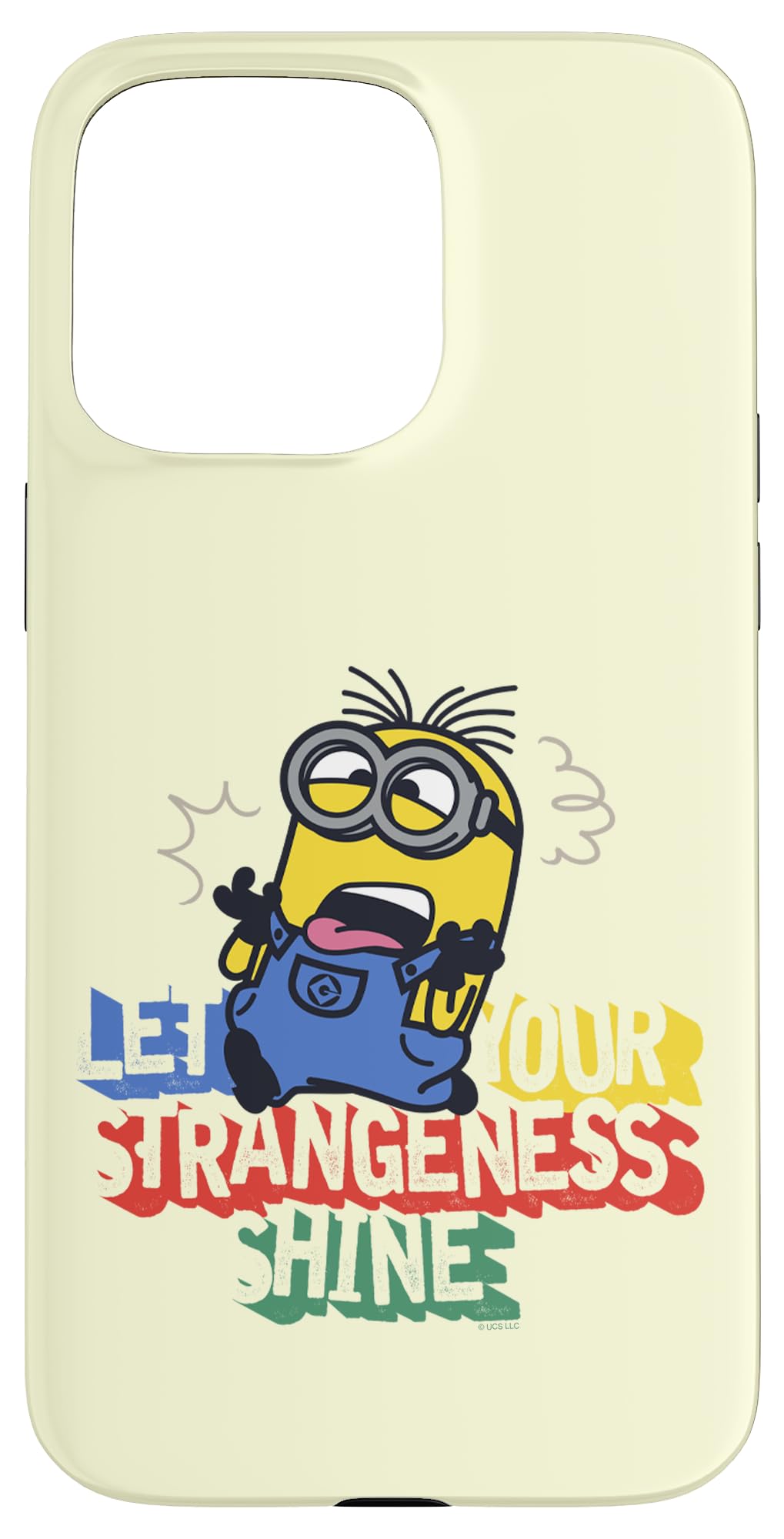 iPhone 15 Pro Max Despicable Me Minions Dave Let Your Strangeness Shine Case