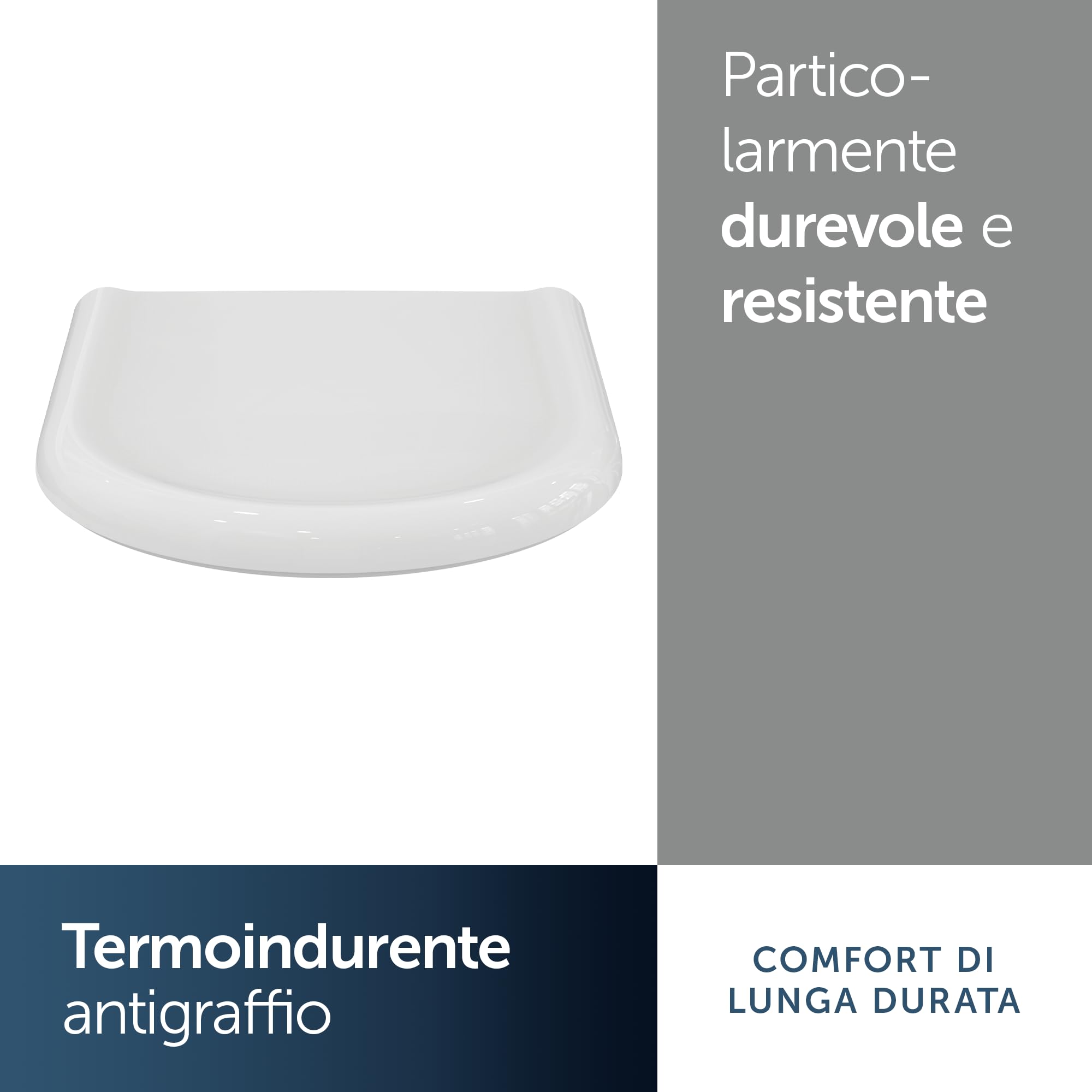 Ideal Standard Clodia sedile per WC avvolgente, rotondo – Bianco