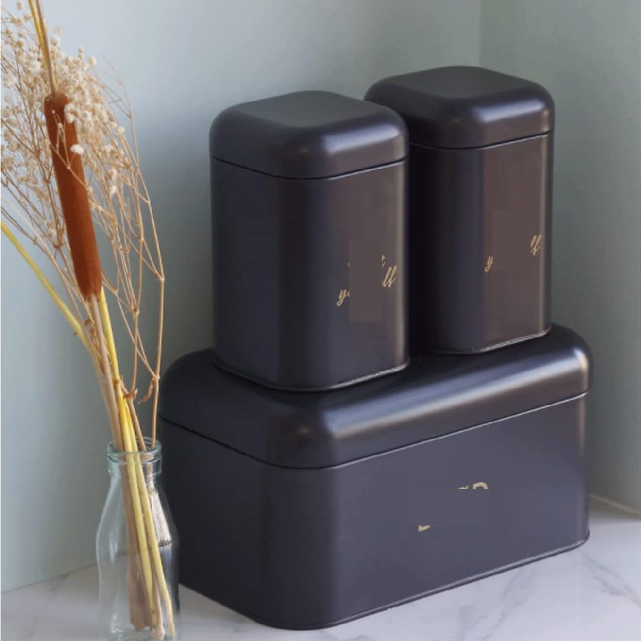 Pojemnik Do Przechowywania Metalowe Pudełko Na Chleb Ciasto I Pojemnik Żywność Przechowywanie Chleba Do Przechowywania Pojemników Do Blatu Kuchennego(30 * 18 * 16cm)