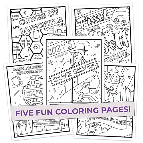 Livre de coloriage Parks and Rec : idée cadeau originale pour fan