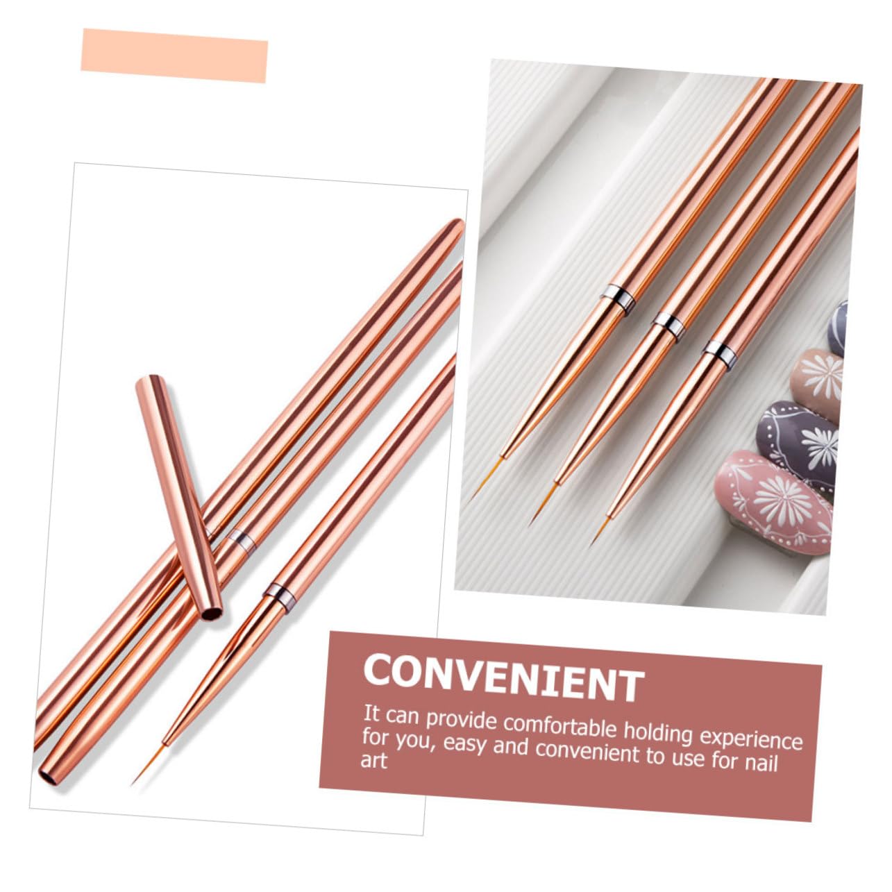 minkissy 15 Pz Pennarello per nail art penna per manicure pennello per unghie per linee attrezzi per pedicure attrezzi pedicure penne per unghie professionali penne per manicure portatili