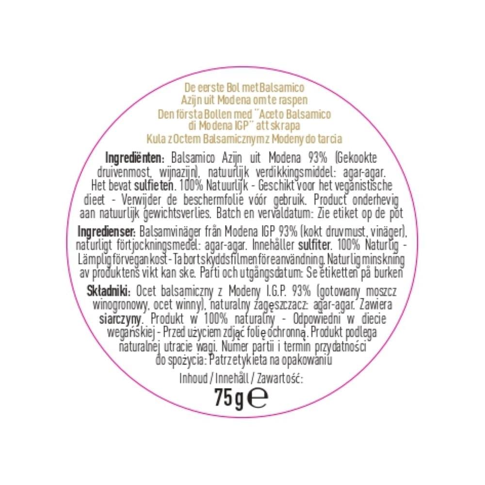 Acetaia Italia - Feste Modena-Balsamessig-Kugel, 75 g - 3