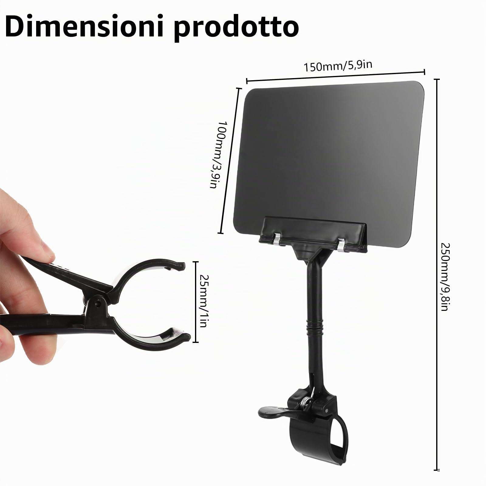 CYEER 10 Cartellini Prezzi, 10 X 15 CM(Formato A6), Porta Etichette Portaprezzi Segnaprezzi Per Alimenti Con Morsetto, Etichette con Clip Scrivibili, Ideali per Supermercati, Magasini e Ristoranti