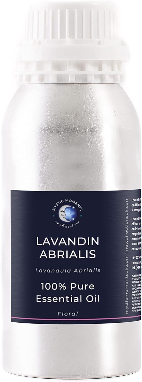 Mystic Moments | Lavandin Abrialis Essential Oil 1Kg (Lavandula hybrida abrialis) | 100% Pure Aromatherapy Oil | Fresh Herbal Lavender Aroma | Relaxing Home Ambience