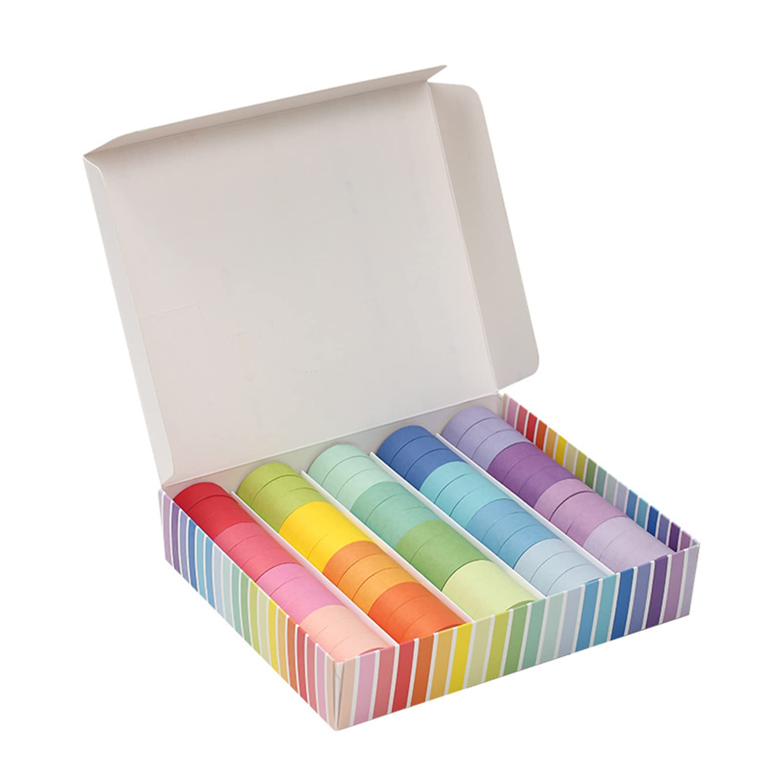 60 rolek taśma maskująca Washi zestaw o szerokości 15 mm, kolory Macaron ozdobne taśmy rzemieślnicze, do przyborów szkolnych DIY, pakowanie prezentów, czasopisma pocisków
