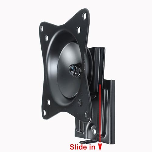 Miniatura 3 de VideoSecu Soporte de montaje en pared para monitor de TV con rotación inclinable para la mayoría de 19" 20" 22" 23" 24" 26" 27" 30" 32", algunos