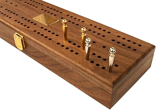 Miniatura 4 de Le Club - Juego de dominó Spinnner de lujo con estuche de nogal hecho a mano y cuna/encimera, calidad de torneo 28 dominó indestructibles (juego de