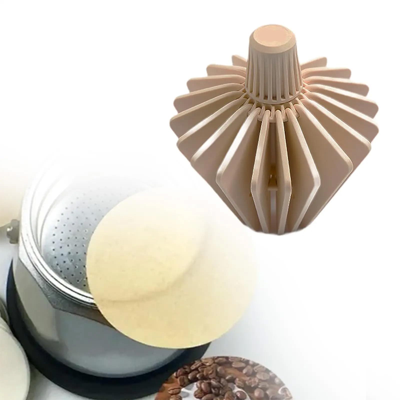 Cono de prensa de filtro, accesorios portátiles, soporte para goteros de café, soporte para forma de pisapapeles de café