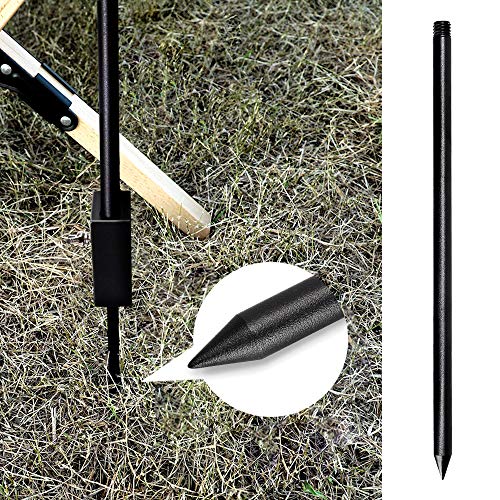 Image of Folding Lantern Stand Pole Portable Lamp Stand Hook Collapasible Light Stand Holder for Camping Fishing Picnic BBQ Outdoor Activities (Black)