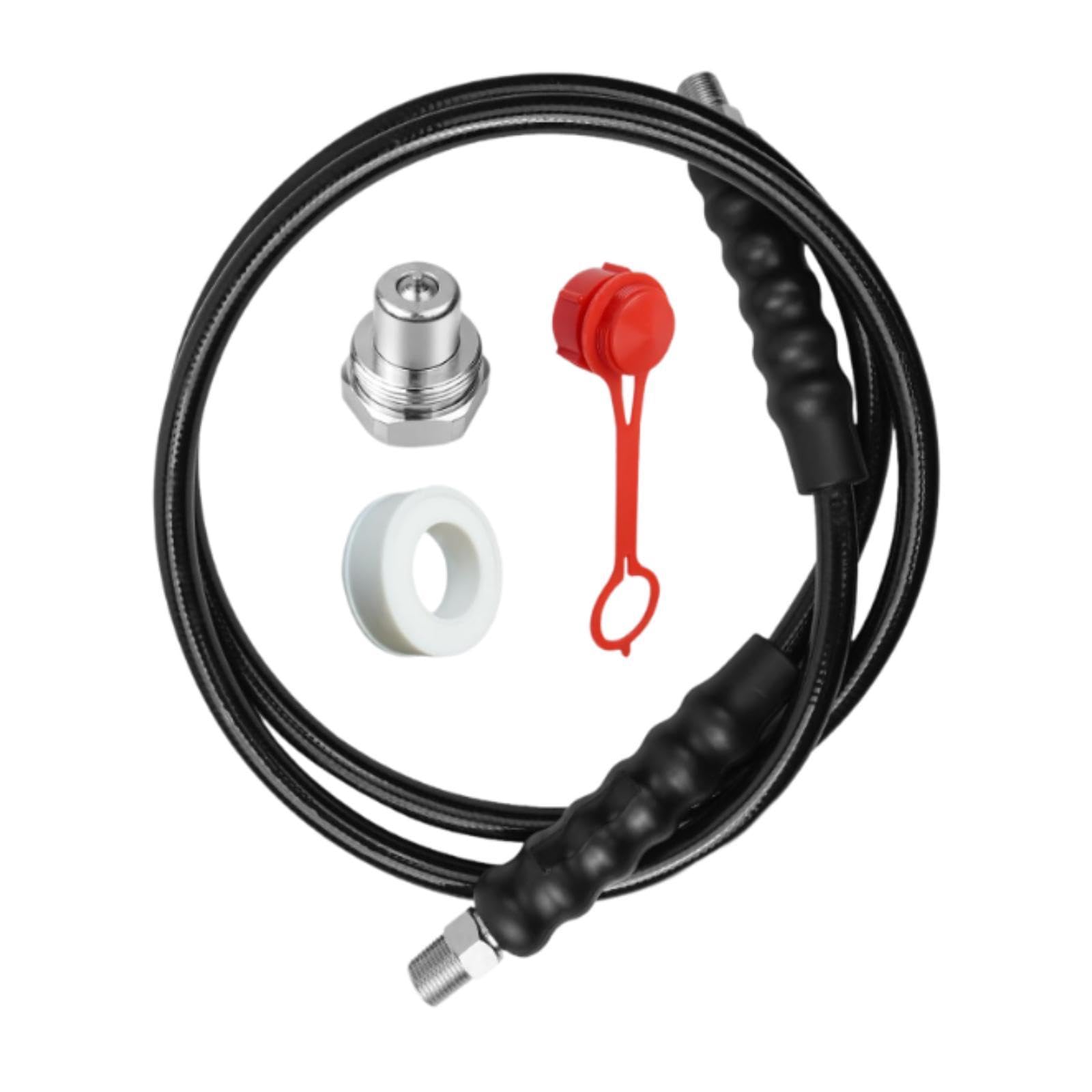 Tuyau hydraulique haute pression de 1,8 m – CH-604 Pièces de rechange 3/8" NPT pour équipements lourds, solutions hydrauliques durables et fiables
