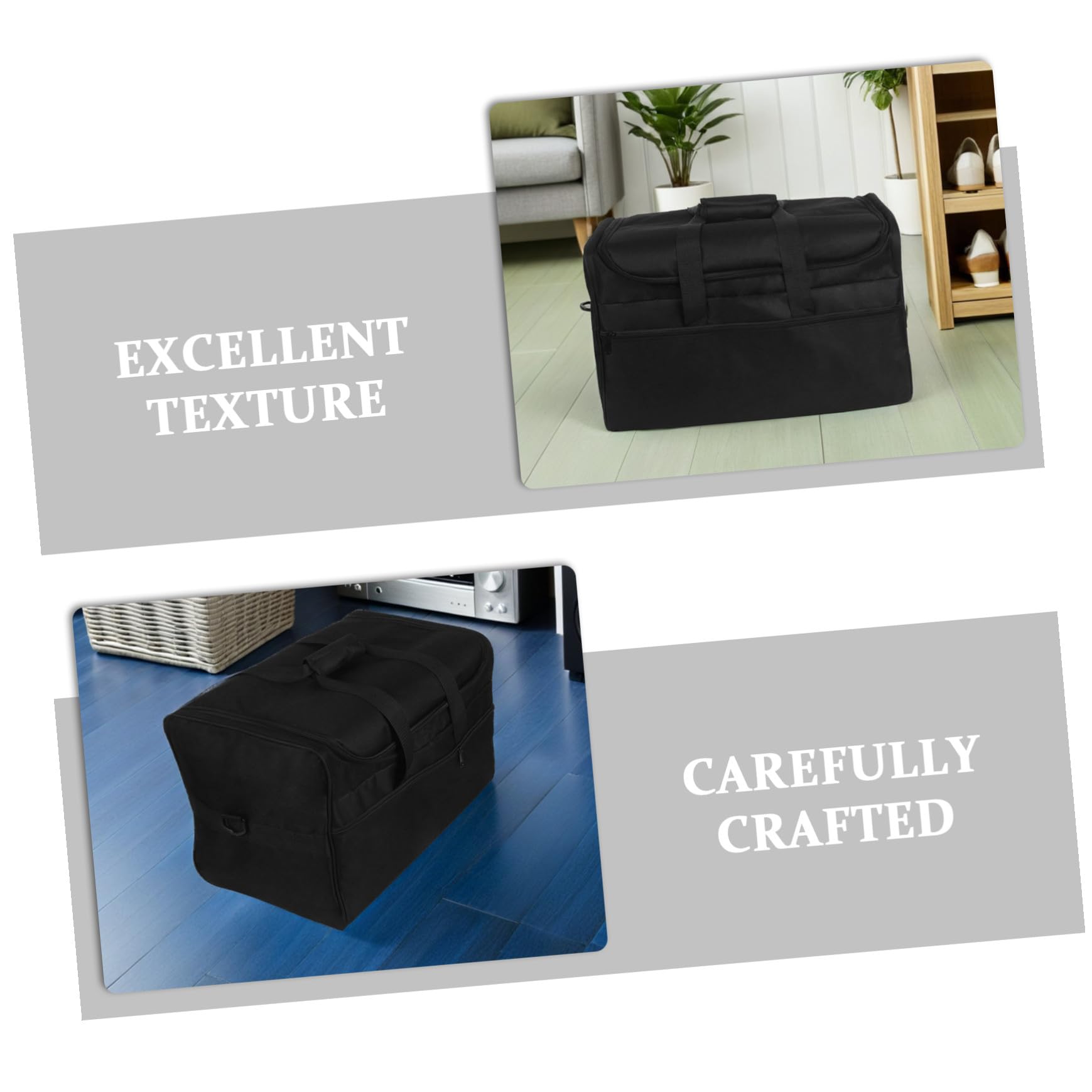 Bolsa para Cajón de 600d Oxford Negra Asas y Cremallera