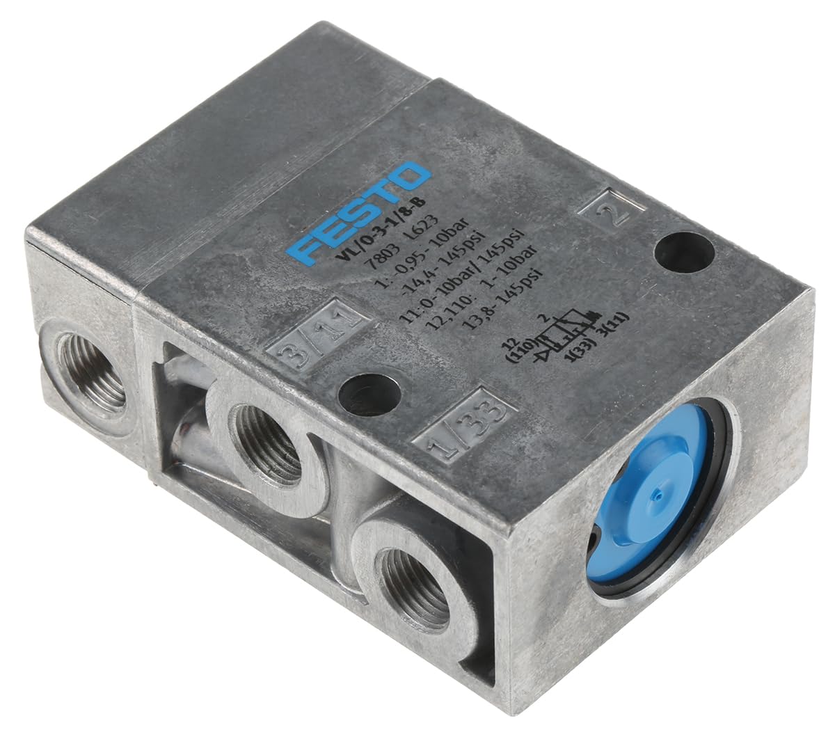 VL/O-3-1/8-B (7803) Pneumatikventil Ventilfunktion:3/2 offen/geschlossen monostabil Baubreite:26,0