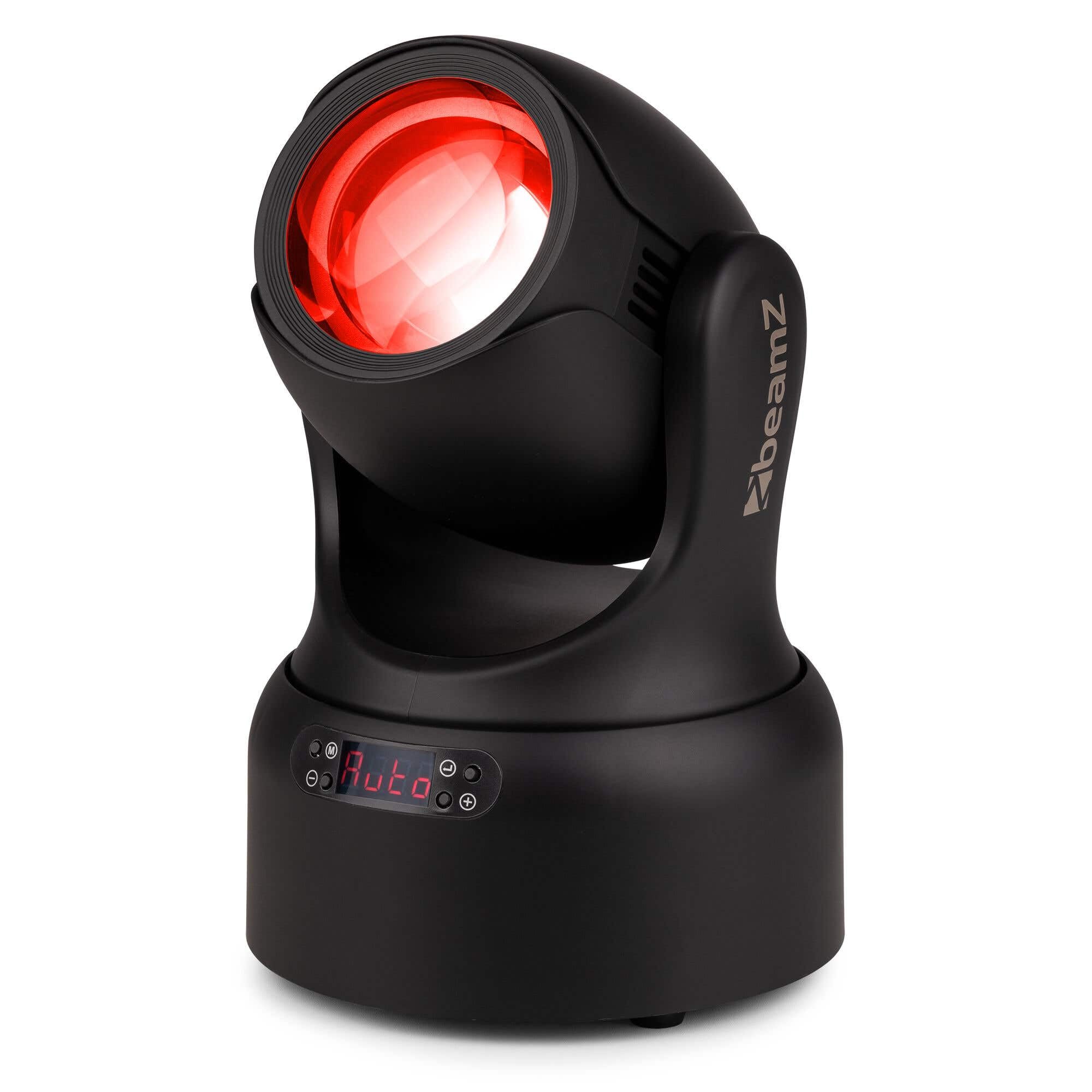 BeamZ NOVA80B Cabeza móvil Beam LED 80W DMX, color negro | Rueda de gobos y colores, prisma de 18 facetas, estrobo regulable, modos automático y maestro/esclavo