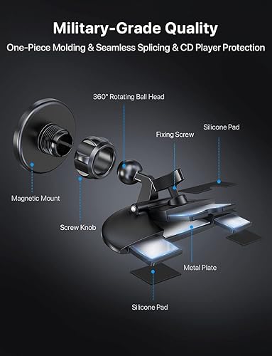 Miniatura 5 de Soporte magnético para teléfono con ranura para CD compatible con Mag Safe CD Car Mount para iPhone 13 12 Pro Max Minitodos los teléfonos