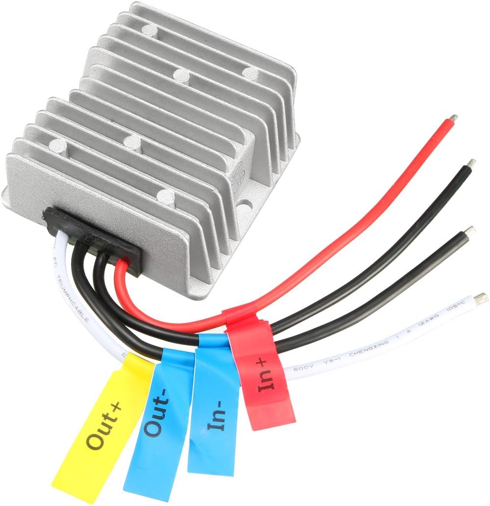 uxcell DC12V/24V to DC 5V 30A 150W Waterproof Power Supply Module Voltage Converter Regulator Transformer