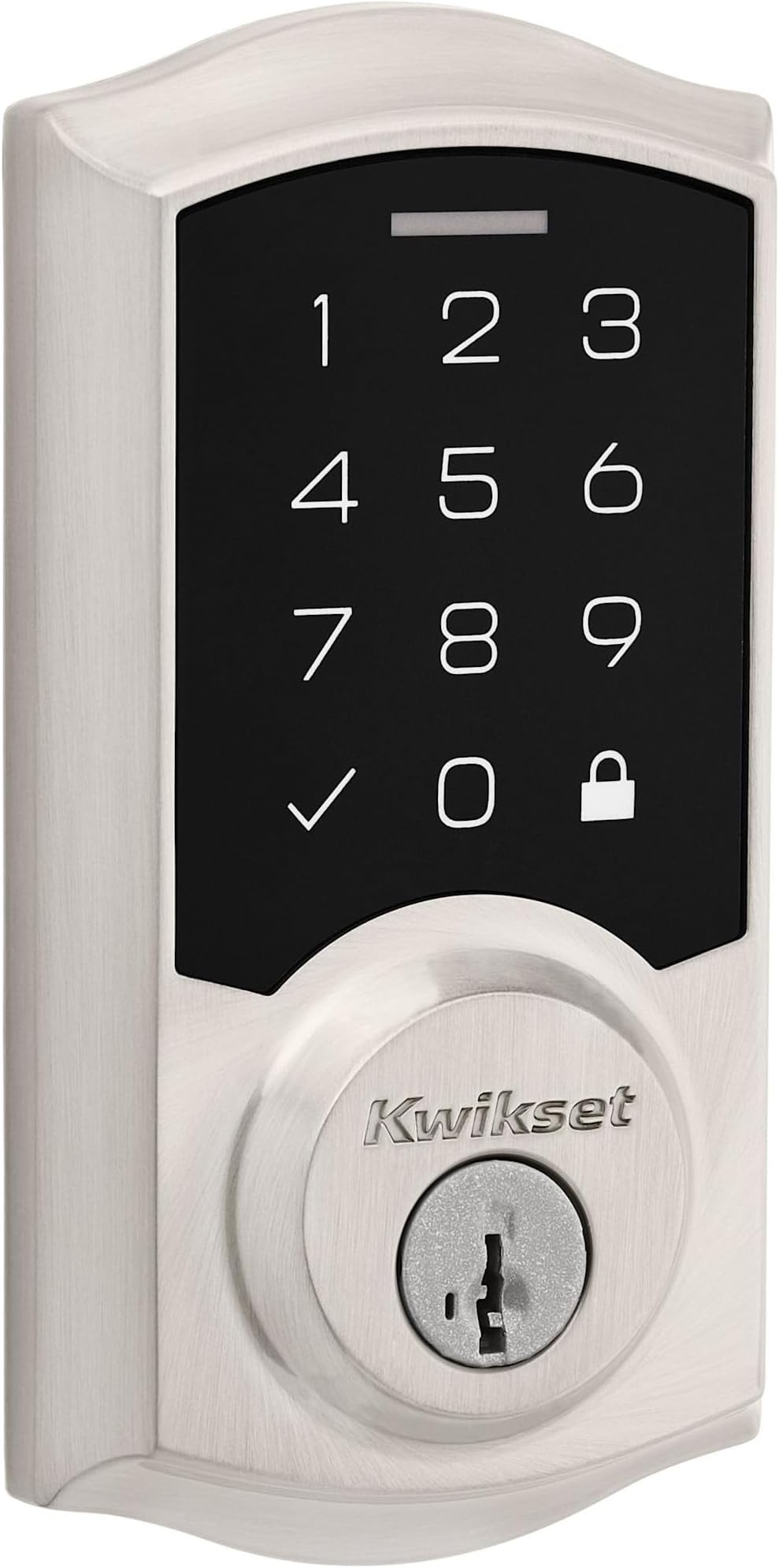 9270TRL-15S Traditional SmartCode Touchpad Electronic Deadbolt SmartKey Satin Nickel Finish