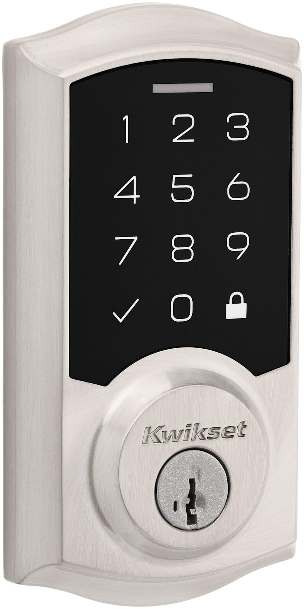 9270TRL-15S Traditional SmartCode Touchpad Electronic Deadbolt SmartKey Satin Nickel Finish