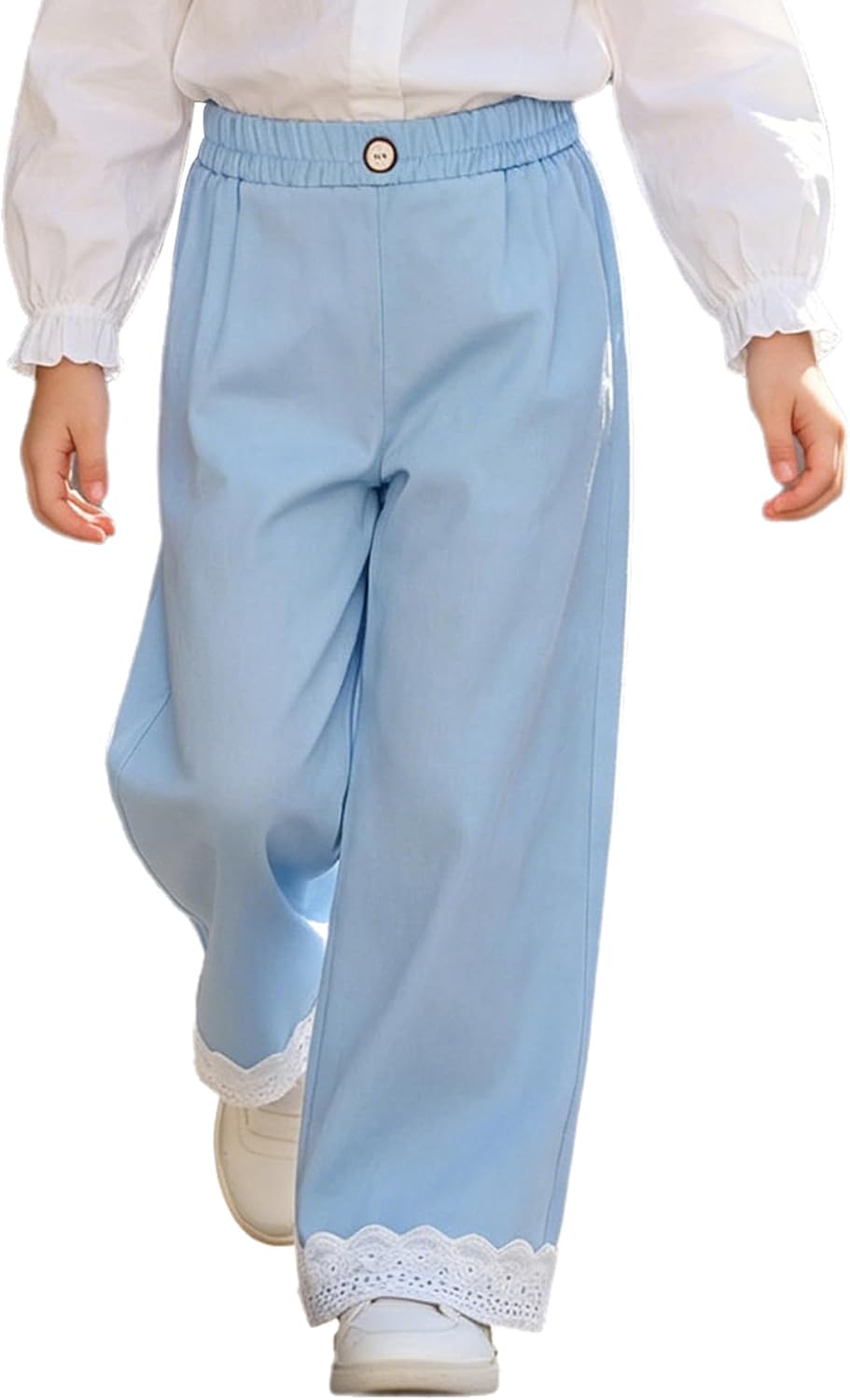 Jugaoge Youth Girls Summer Pants Trousers for Sports Holiday Casual Daily Bottoms Running Wear Everyday Apparel