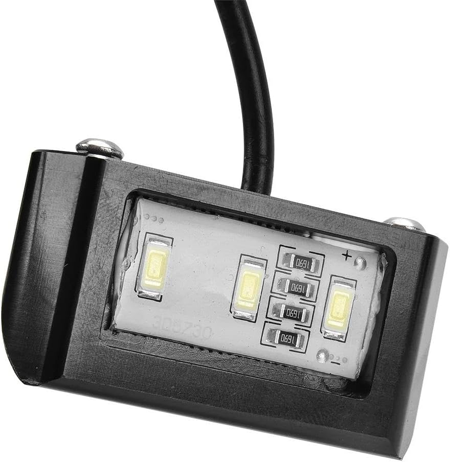 Motorcycle Parts Frame Rear Adjustable License Plate Mount Holder Bracket With Lamp For B&M&W R NINE T R9T 2014-2017 R NINET 2015 2016 Motorcycle, Black