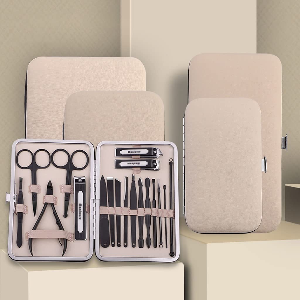 Kit de cortaúñas Juego de cortaúñas para adultos Cortaúñas de acero inoxidable para adultos Kit de pedicura Kit de belleza de manicura Kit de belleza de viaje portátil Juego de manicura (Size : D) ( D