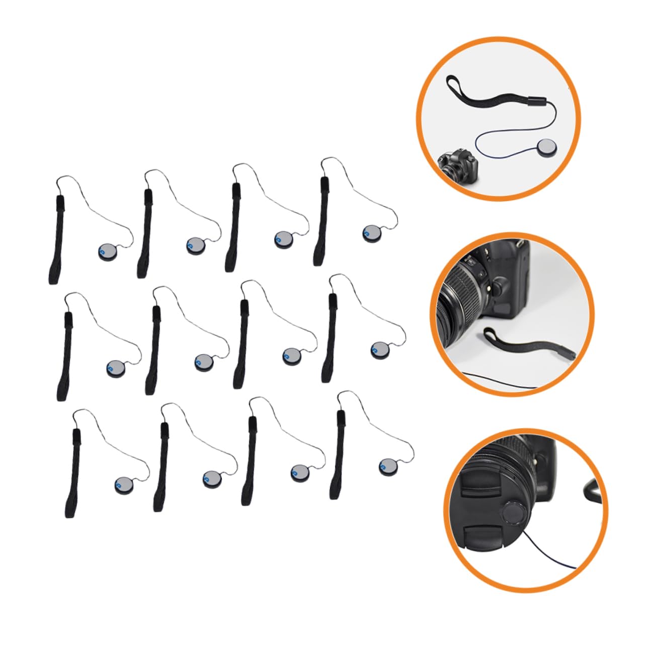 jojofuny Objektiv Abdeckung -lock-seil Zubehör Kameragurt Zubehör Für Digitalkameras Handschlaufe Für Spiegelreflex -handschlaufe Polyester Black