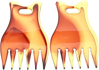 Flat Top Guia Pente de Cabelo: 2 Peças Nível de Corte de Cabelo Pente Estrondo Homens Óleo Ajuste Do Ângulo de Corte Barbeiro Pente Largo Do Dente Pente de Cabelo Styling