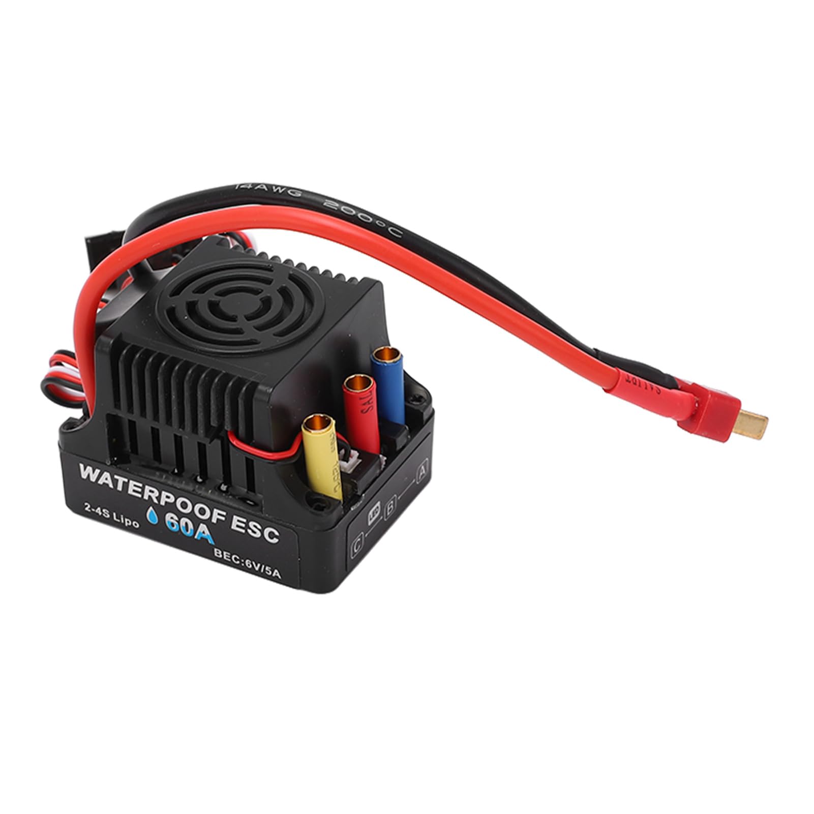 Kit ESC Motore Brushless 3650 Ad Alta Torsione con Scheda di Programmazione 60A Impermeabile per Appassionati di Auto RC (2300KV)