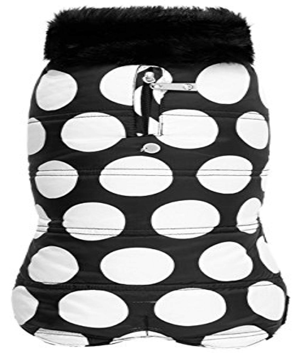 Petmate Wouapy 90090 Dog Pet Coat, Bubble Black, Medium