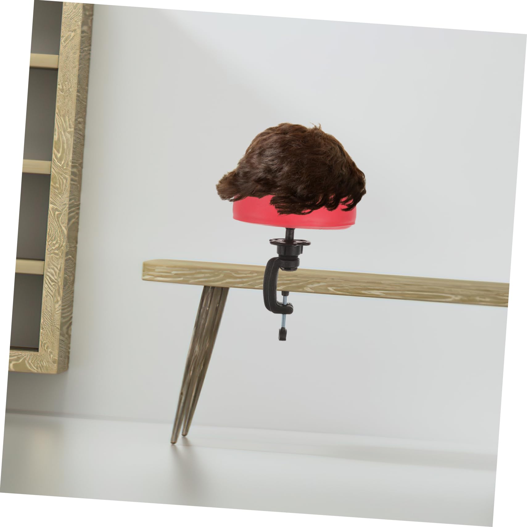 Healeved 1Set Durable Mannequin Head Model for Wigs with Stand Versatile Fake Head for Styling Practice and Display for Salon and DIY Use Solid Half Head