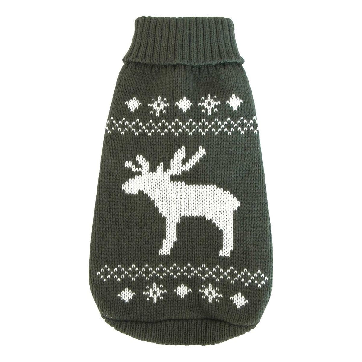 Wolters Strickpullover für Hunde, grau-weiß, 35 cm