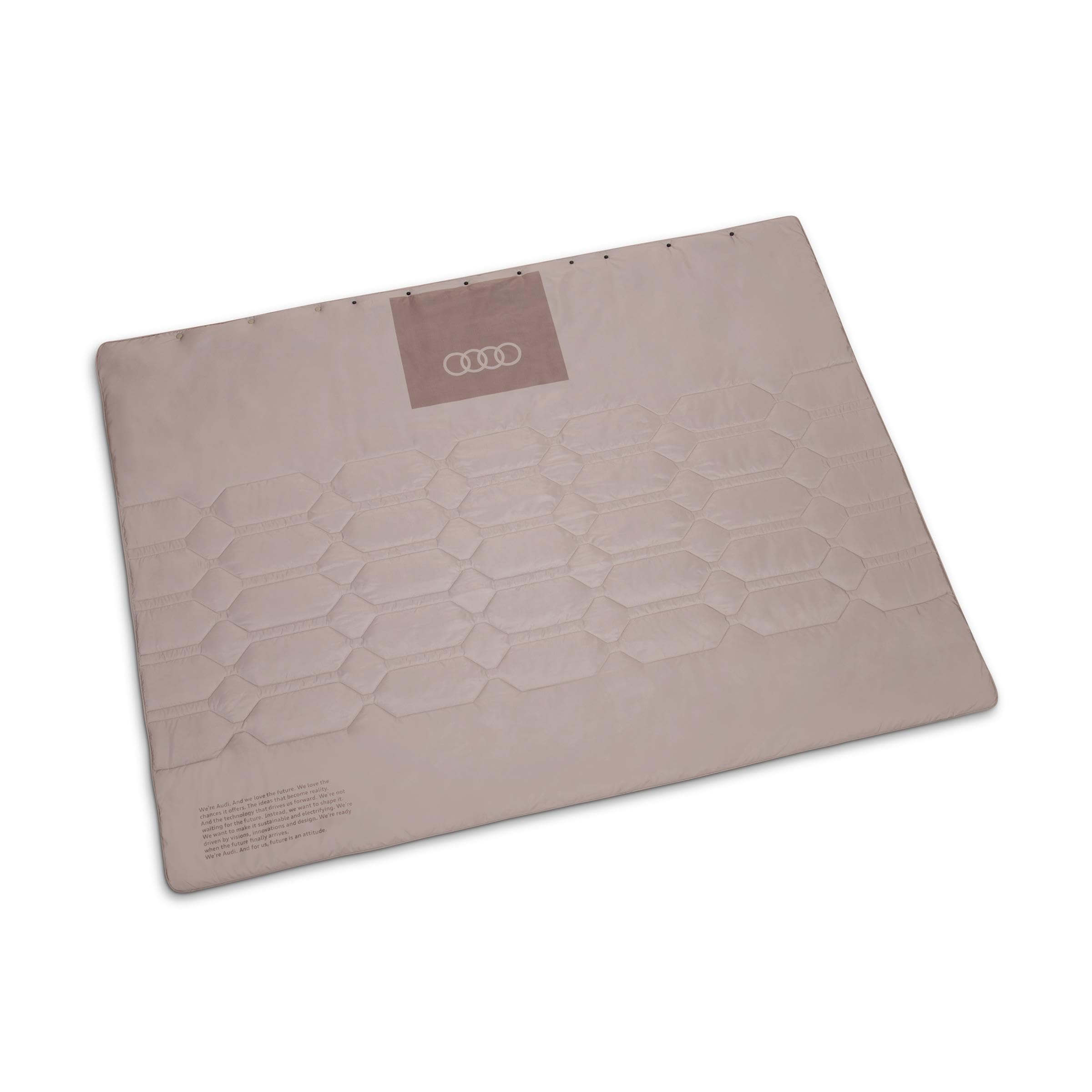 Audi 3292400300 Couverture d'extérieur Fonctionnelle avec Logo à Anneaux et imprimé Manifesto Orange/Marron