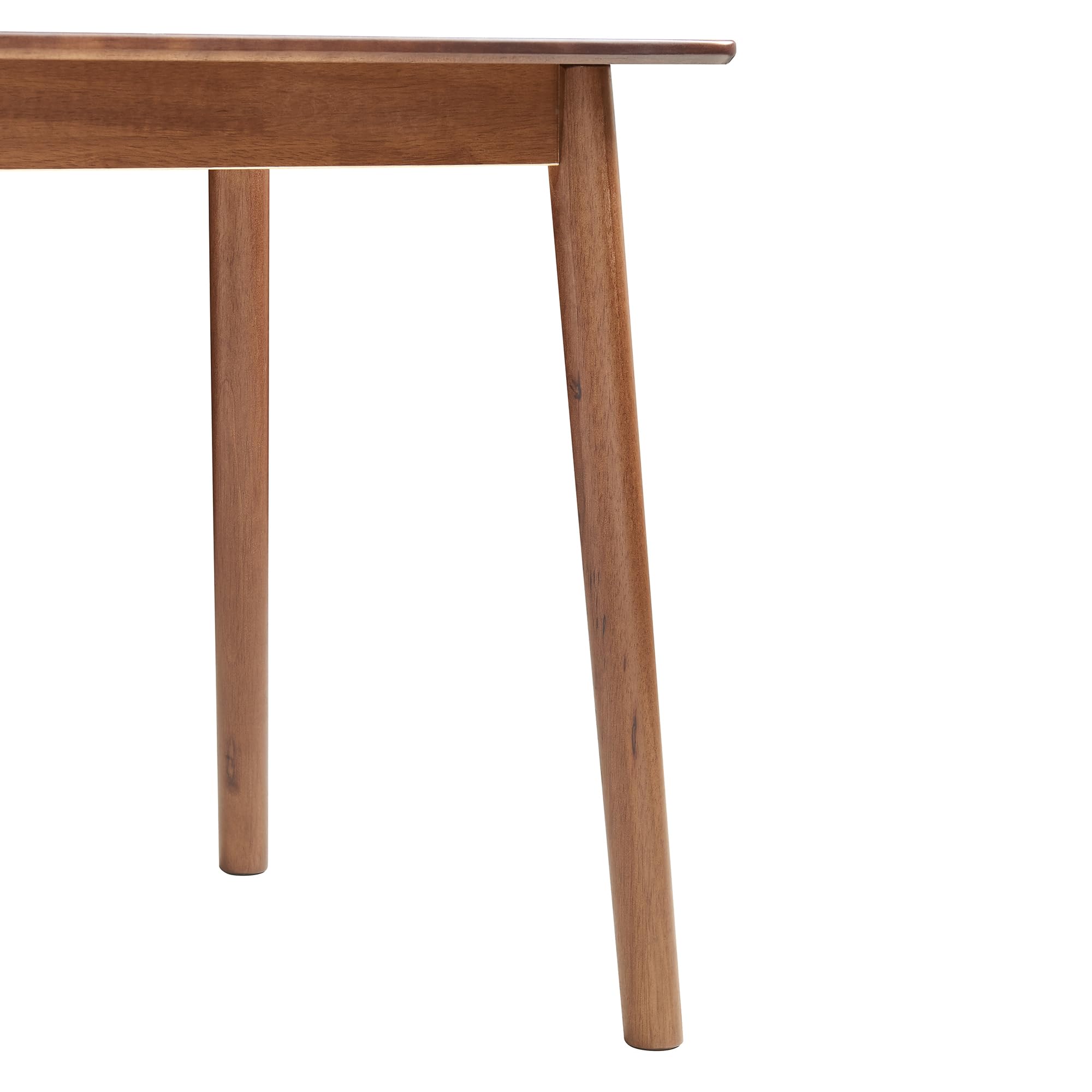 [en.casa] Esstisch Klijori Küchentisch für 6 Personen 140 x 70 x 74 cm Esszimmertisch für Esszimmer Küche Wohnzimmer rechteckig Holz Walnussoptik