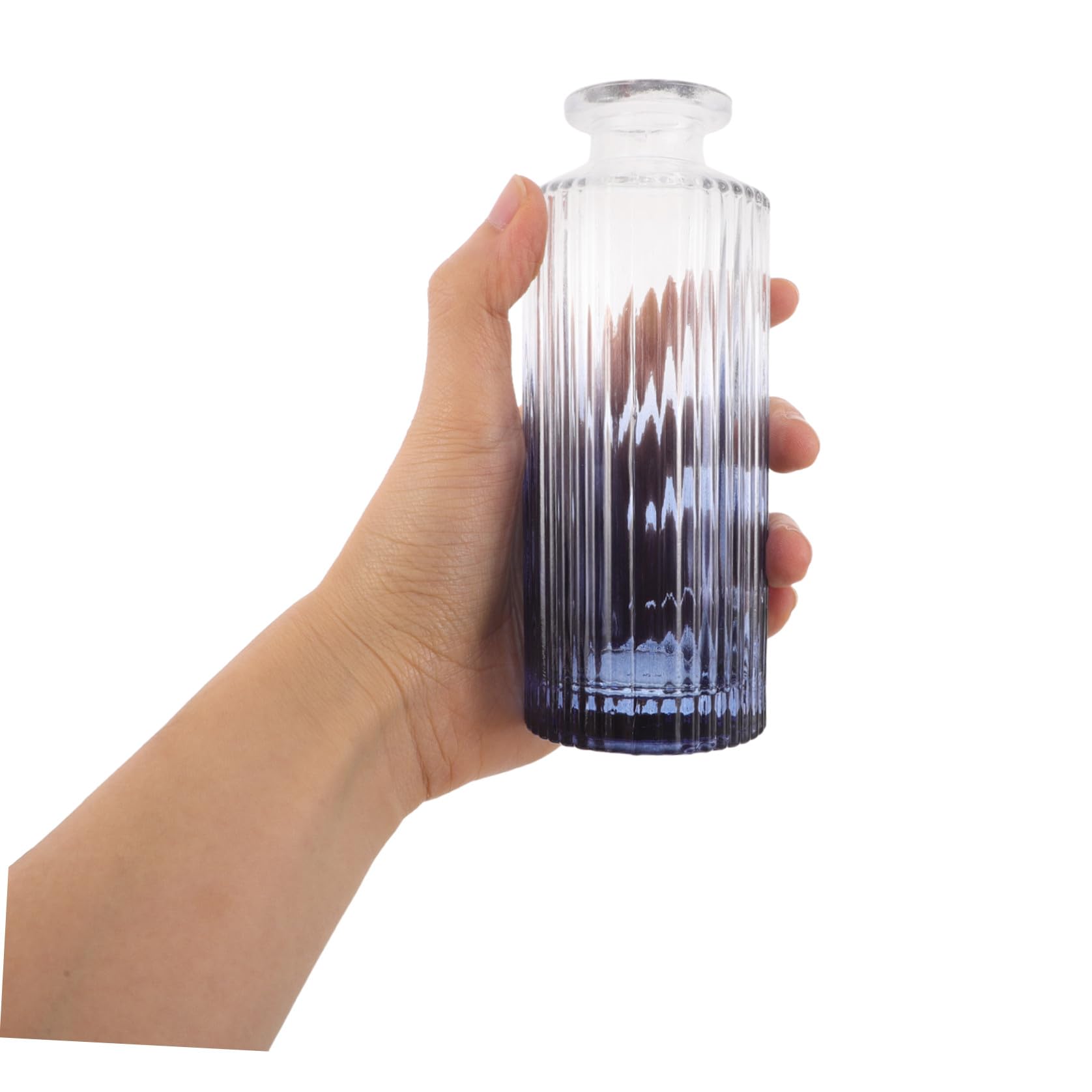 Tofficu Set 6 Bottiglie Diffusore di Vetro per Aromaterapia, Bottiglie per Profumo in Vetro Design Classico e Stile Retrò Elegante, per Decorazioni Casa