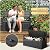 GULAIMOAO 80 Gallon Outdoor Storage Box,Resin Stripes Deck Box Doubles as 2-Person Bench Seat,Waterproof Storage Outdoor Porch Bench for Cushions,Garden Tools and Pool Supplies Black