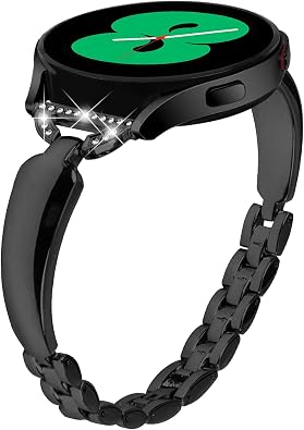 20mm Bracelet Compatible with Samsung Galaxy Watch 7 6 5 4 40mm 44mm Womens Stainless Steel Wristband