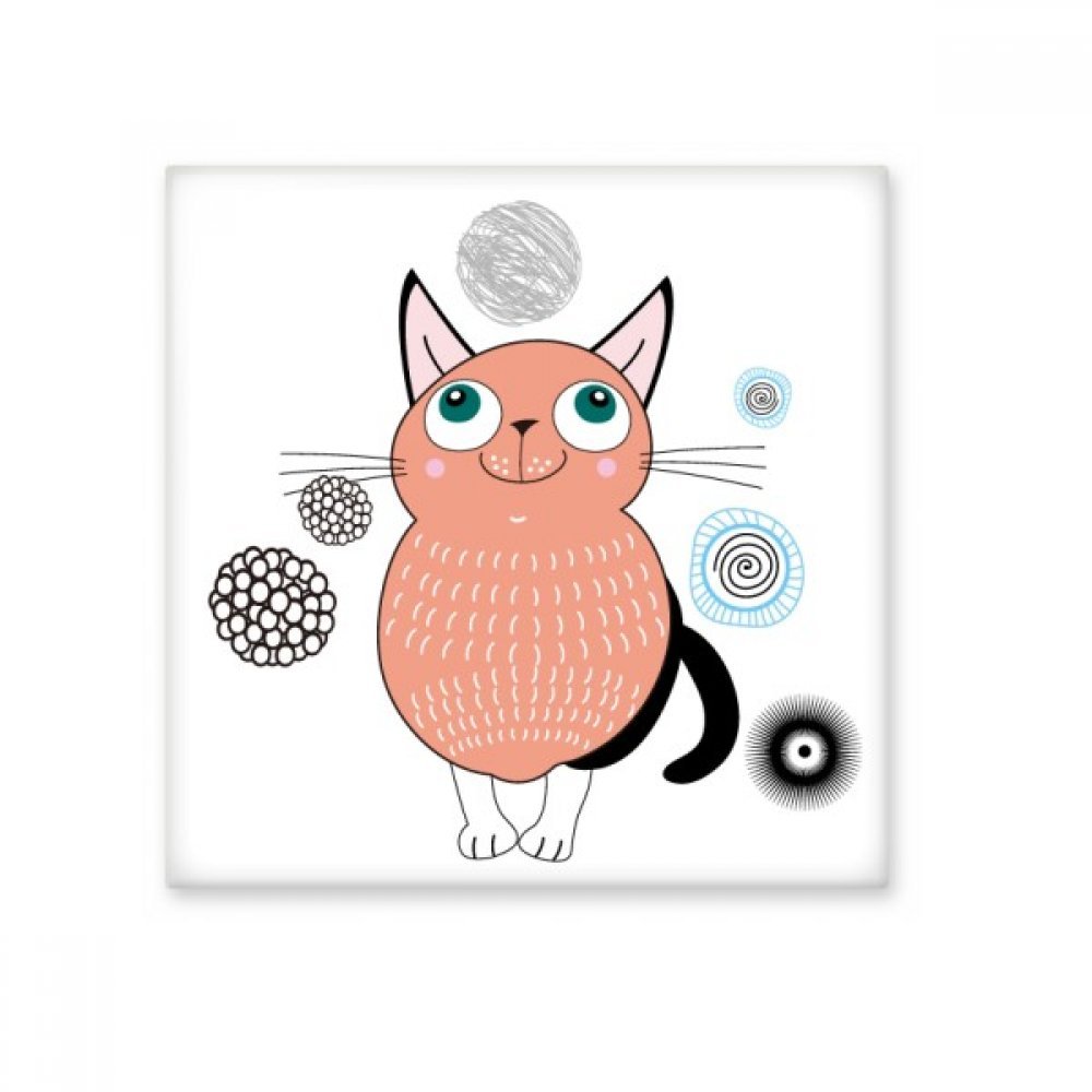 Carreaux de céramique Chat Rose Mignon d'artisanat d'art pour salle de bains chic