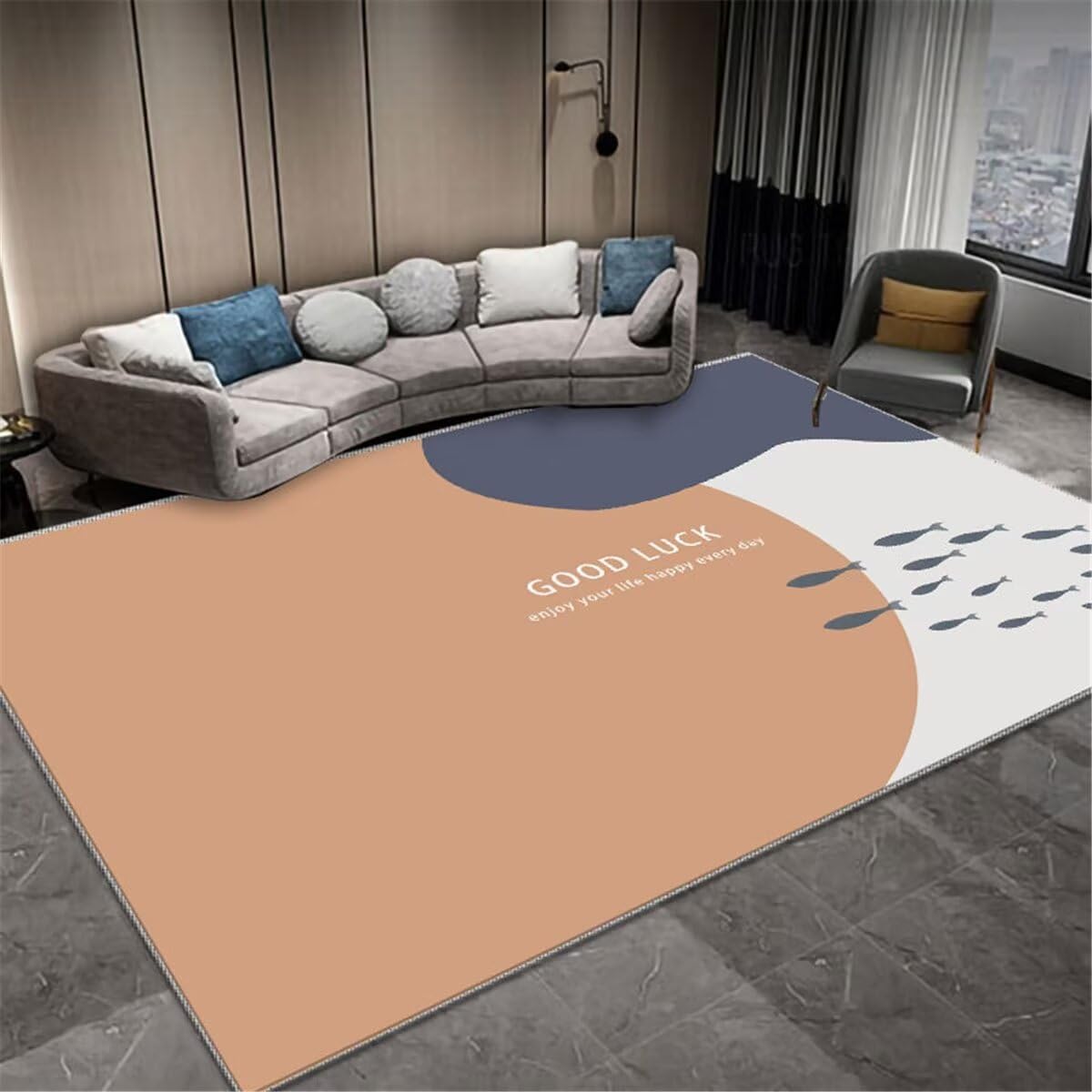 Tapis de jeux enfant gris 140x200cm idéal pour le couloir ou une chambre d'ado