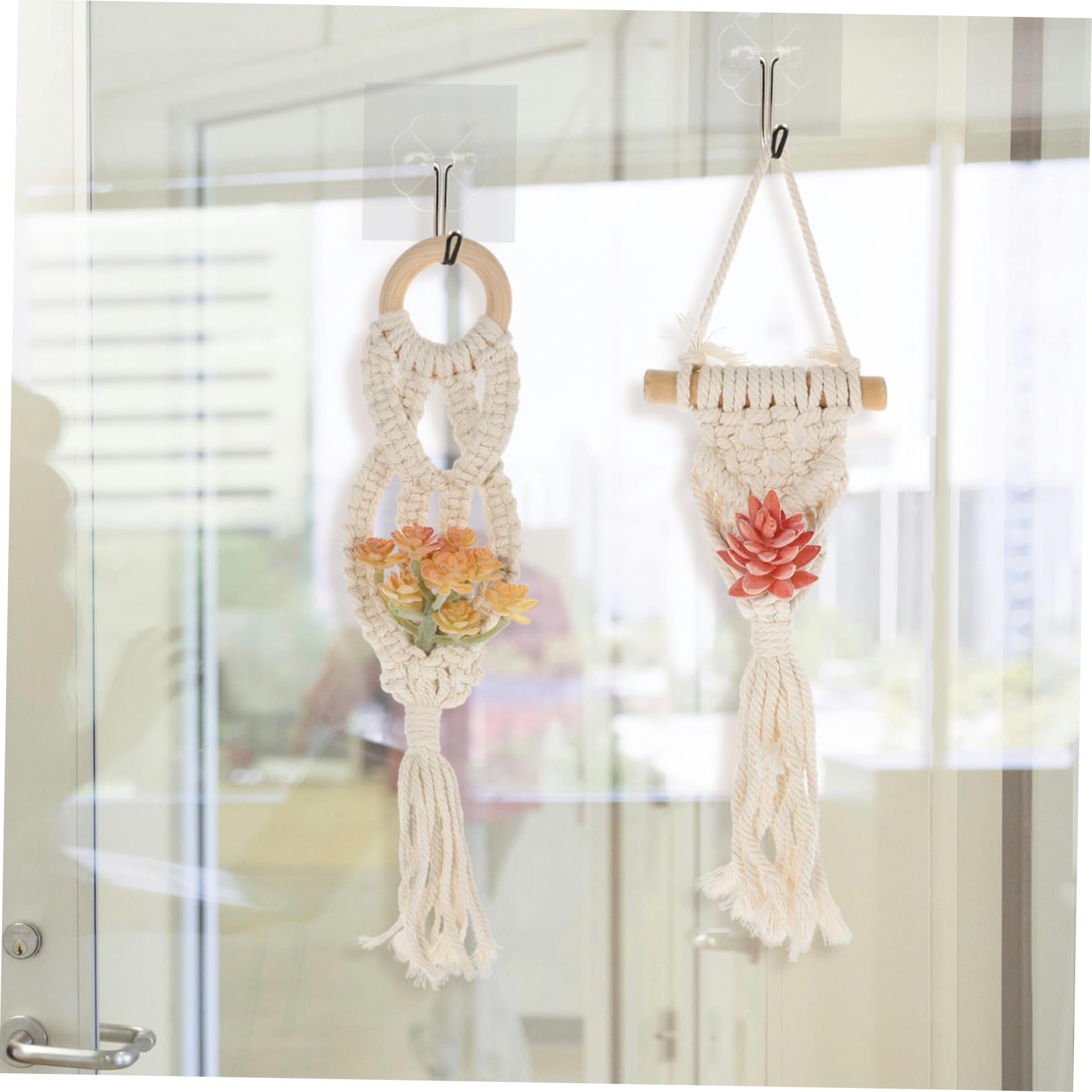 INOOMP 6pezzi Portavasi Macramè Sospesi Per Ed Decorativi e Multifunzionali Versatile
