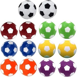 14 Pack Table Soccer Foosballs Replacement Balls, Multicolor 36mm (1.42") Official Tabletop Game Ball, Foosball Accessory Replacements for Home Recreation Room Foosball Table