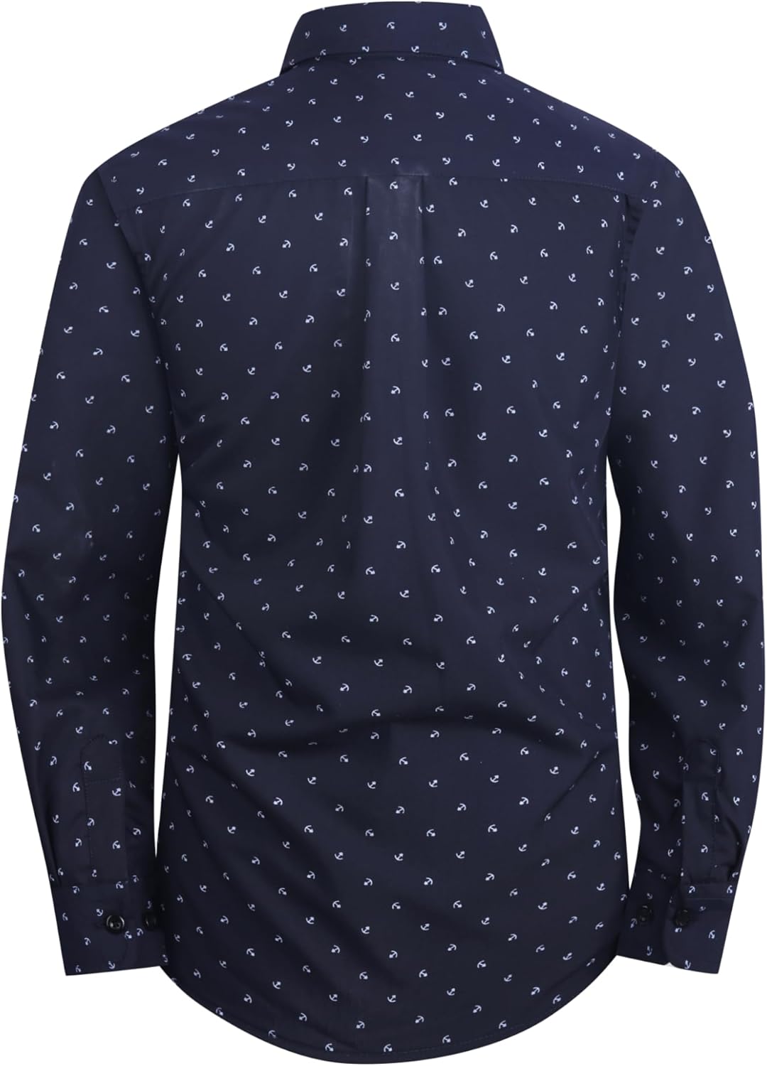 Boys Long Sleeve Patterned Dress Shirt Button Down Comfort Flex Shirts - Image 2