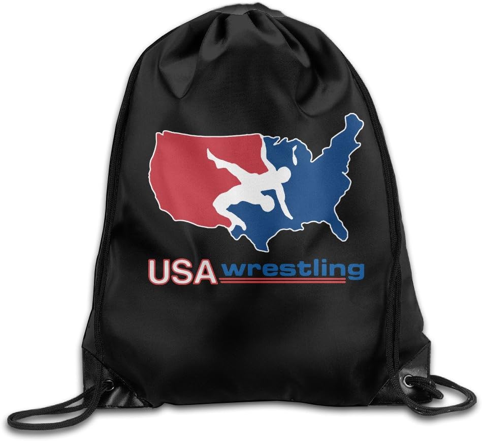 IYaYa USA Wrestling Drawstring Backpack Gym Bag Clothing