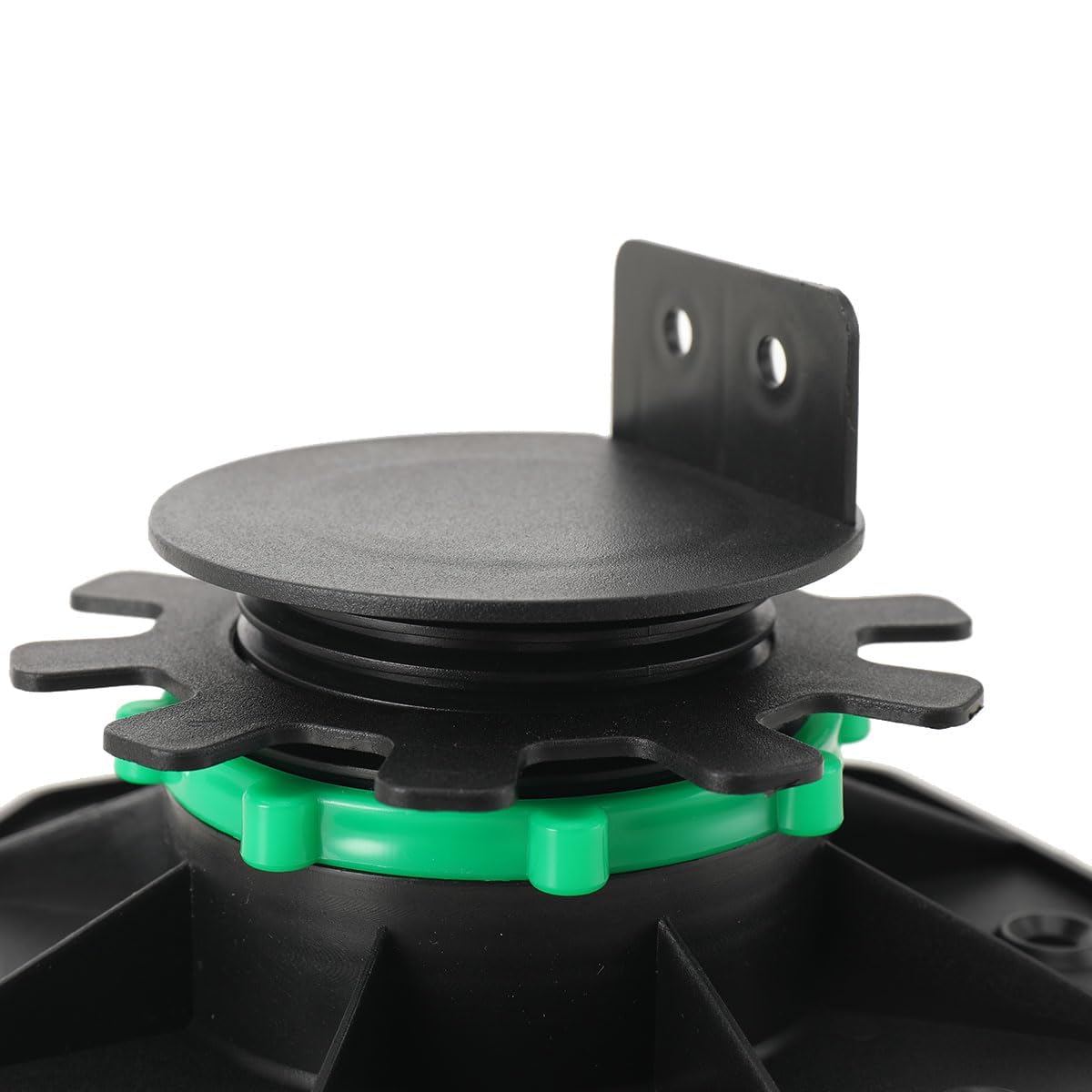 24 Pezzi Piedini Regolabili in Plastica 40-60mm, Supporti Regolabili Pavimento per Plastica Legno WPC, Cuscinetto per Trave Universal Base Regolabile per Lastre