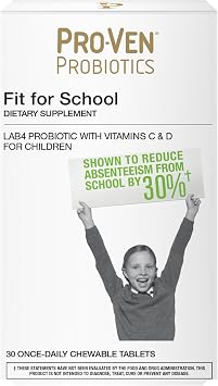 Pro-Ven School Kids & Adult Probiotics | Gut Health & Immune Boost | Acidophilus & Bifidus