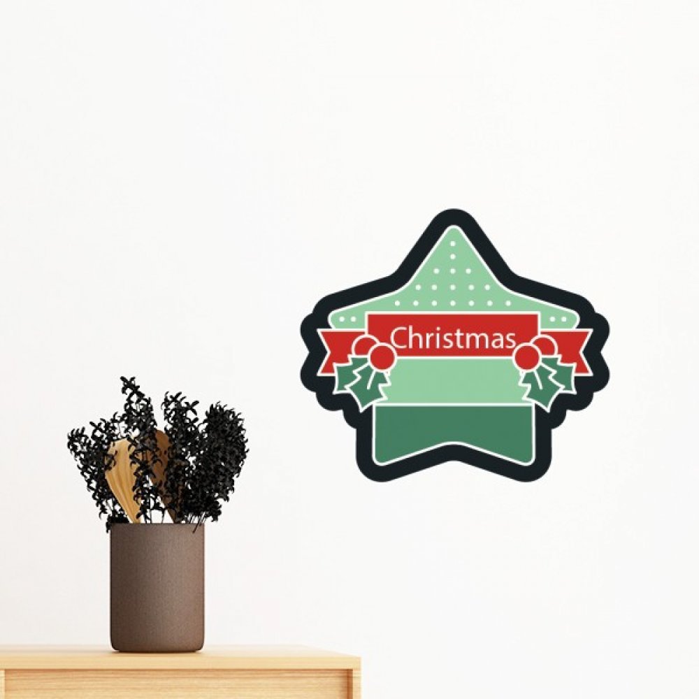 Sticker Noël étoile cartoon déco magique pour habiller les murs de la chambre