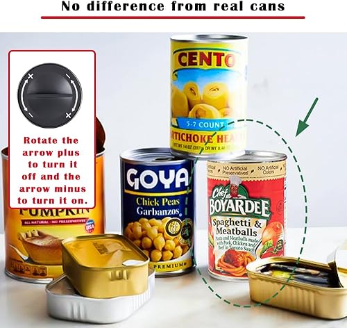 Miniatura 5 de Mealivos Cajas de seguridad falsas para latas secretas de distracción