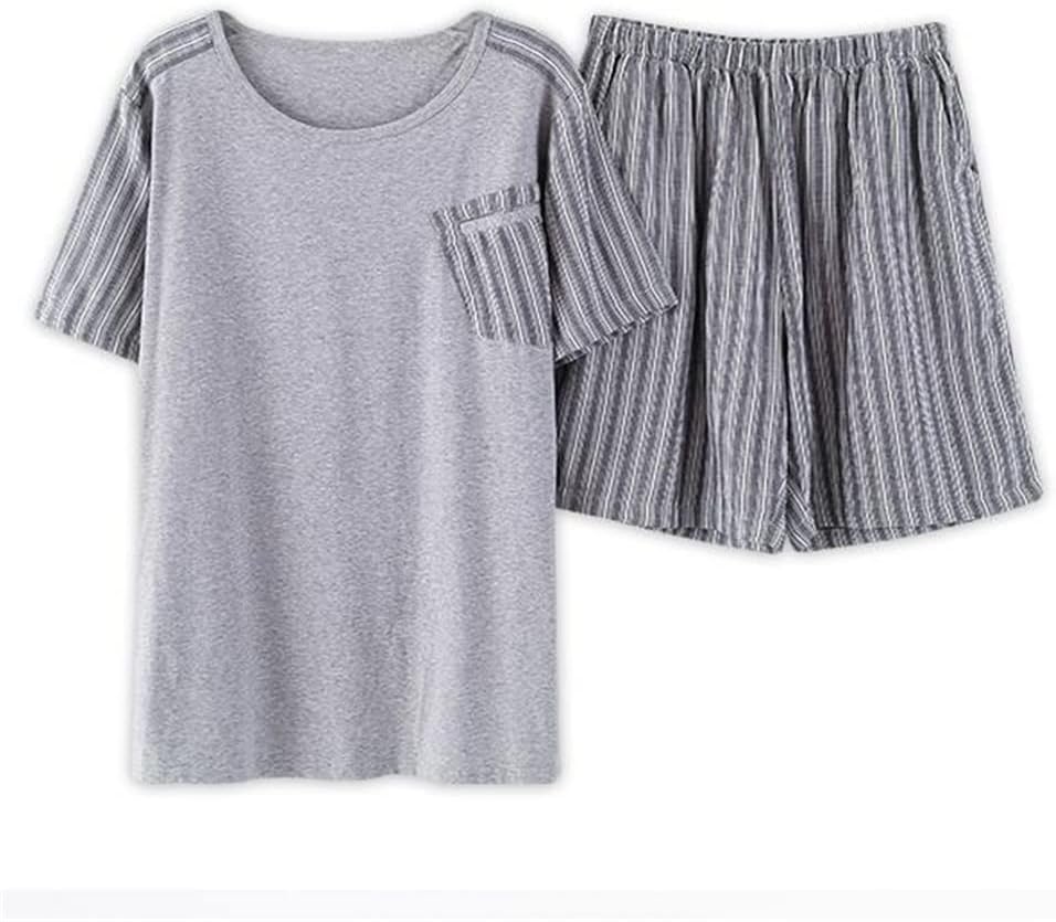 Short Sleeve Shorts Pajamas Men's Cotton Thin Section Half Sleeves Homewear